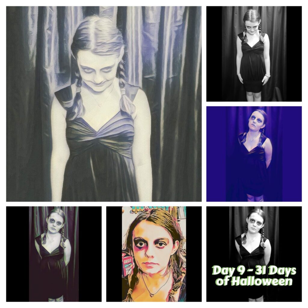 Wednesday Addams photo collage