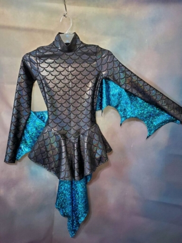 Dragon Themed figure skating dress